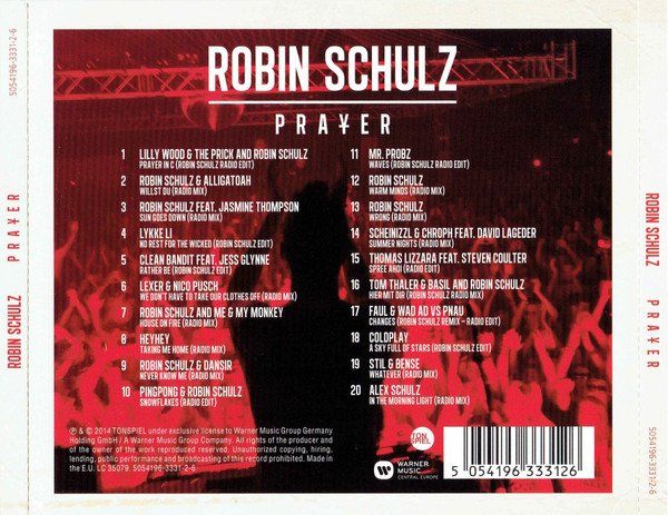 CD: Robin Schulz – Prayer - Vergriffen! - a – Usato da Brittnau venduto da Zibu 1
