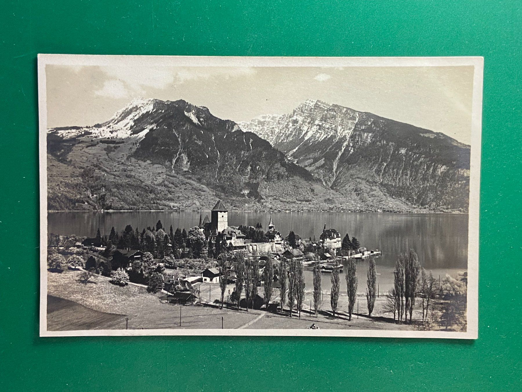 Ansichtskarten: Spiez am Thunersee – Gebraucht aus Steg VS von danwer74
