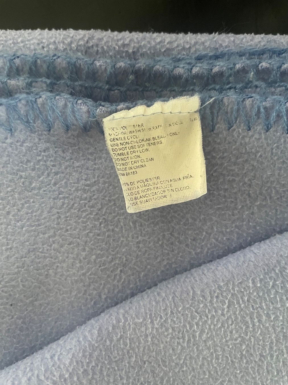 Coperte: Fleecedecke, Kuscheldecke, Grösse 125 x 155 cm, hellblau – Usato da Münsingen venduto da ger_fp52 4