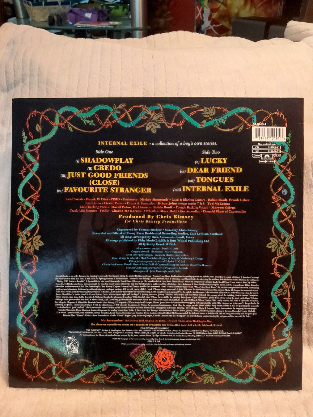 Vinyles: Fish Internal Exile Vinyl LP Mint-  – Neuf (Voir description) à oekingen par beauty1964 1