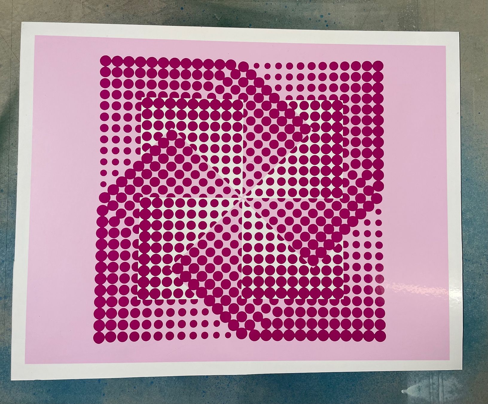 Foto & Immagini: Bild Siebdruck pink – Usato da Rütihof venduto da JulieH85