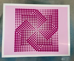Bild Siebdruck pink