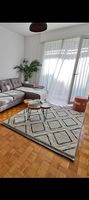 Tapis La Bocca  blanc / noir  160 × 230 cm