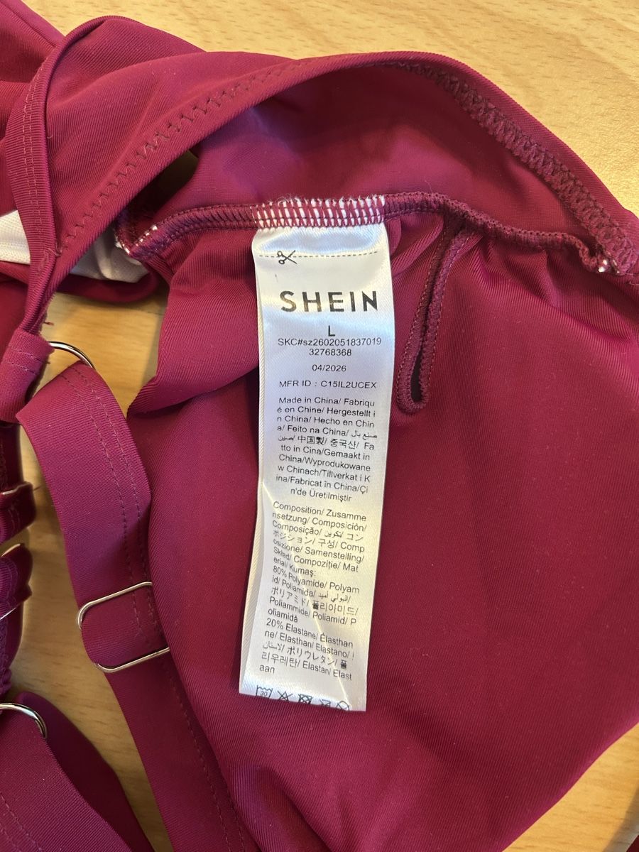 Shein Costumi da bagno & Bikini: Badekleid Gr. L neu weinrot – Nuovo e nell'imballaggio originale da Biel/Bienne venduto da SandraDG 5