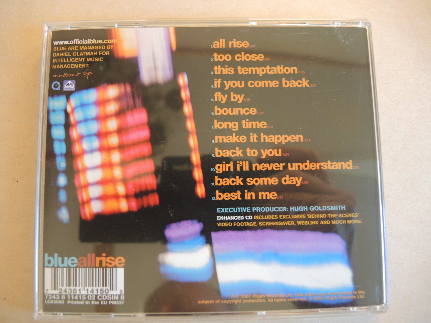 CD: Blue all rise CD If you come back – Usato da Rorschach venduto da maeck8 2