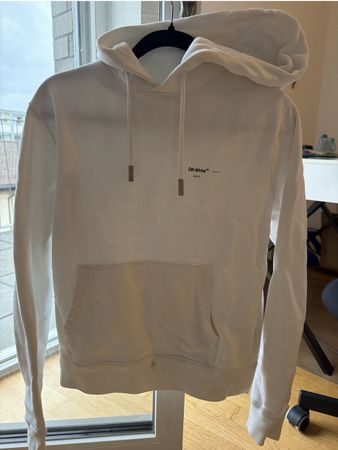 Sweat à capuche Off-White blanc taille S état correct