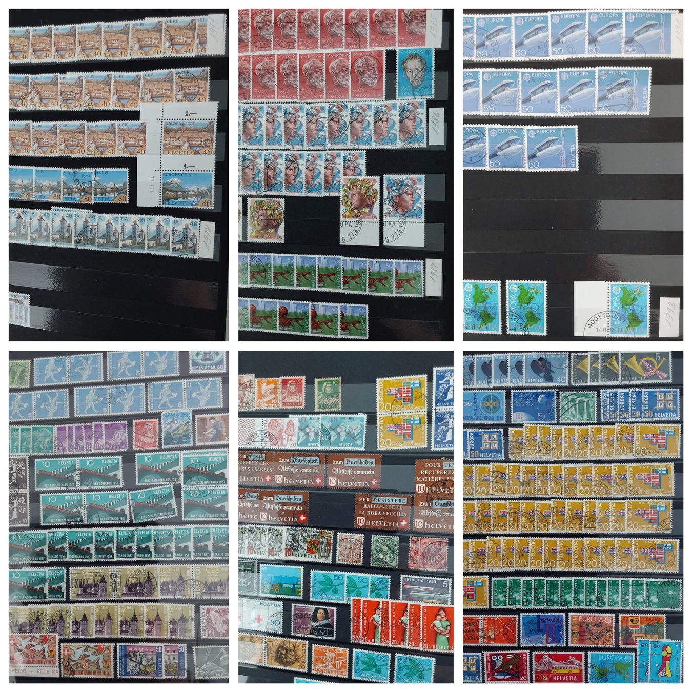 Alle Briefmarken: 4 Stk. CH Briefmarken-/Dublettenalben – Gebraucht aus Münchwilen AG von Nesar 4