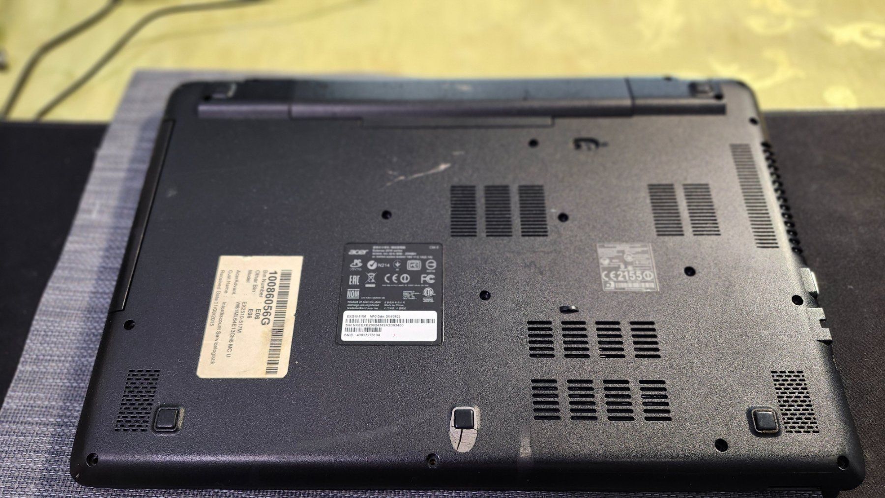 Acer Notebooks: ACER Extensa 2510 mit Netzteil, defekt, ohne Harddisk – Defekt aus Brig von Mike69 6