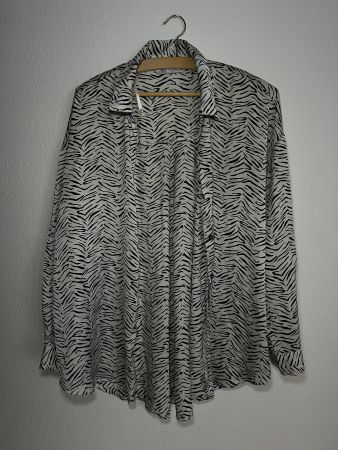 Zara Bluse Zebra Print Gr. L