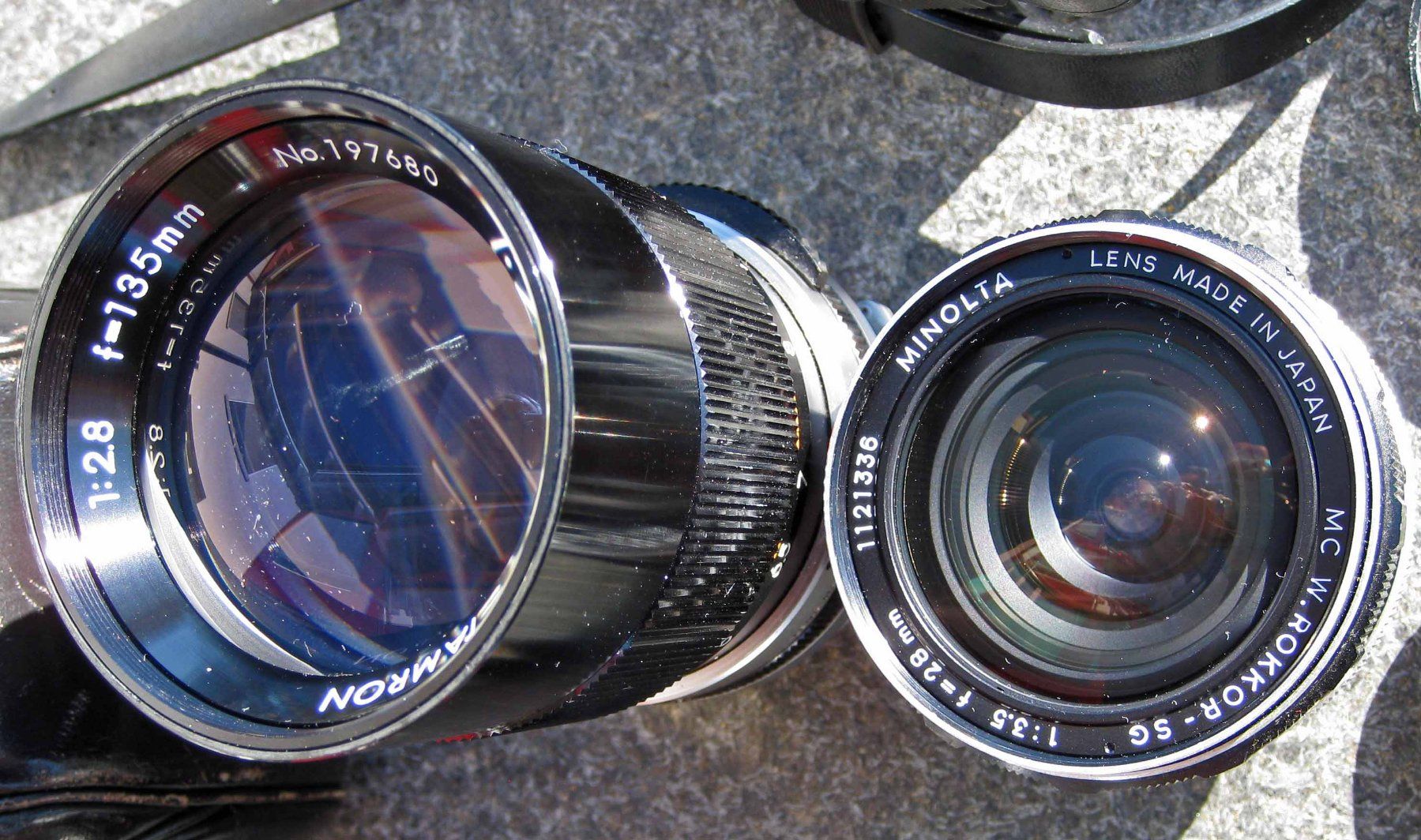Minolta Fotocamera: Minolta SRT 101 Spiegelreflexkamera mit 3 Objektiven – Usato da Hünenberg venduto da Kfer 3