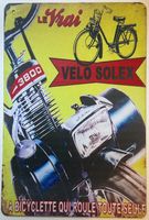 Velo Solex Blechschild 20 x 30 cm. Kostenfreie Zustellung!