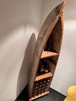 Weinregal Boot Tonga aus Recyclingholz