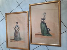 2 TABLEAUX, SOUS-VERRE