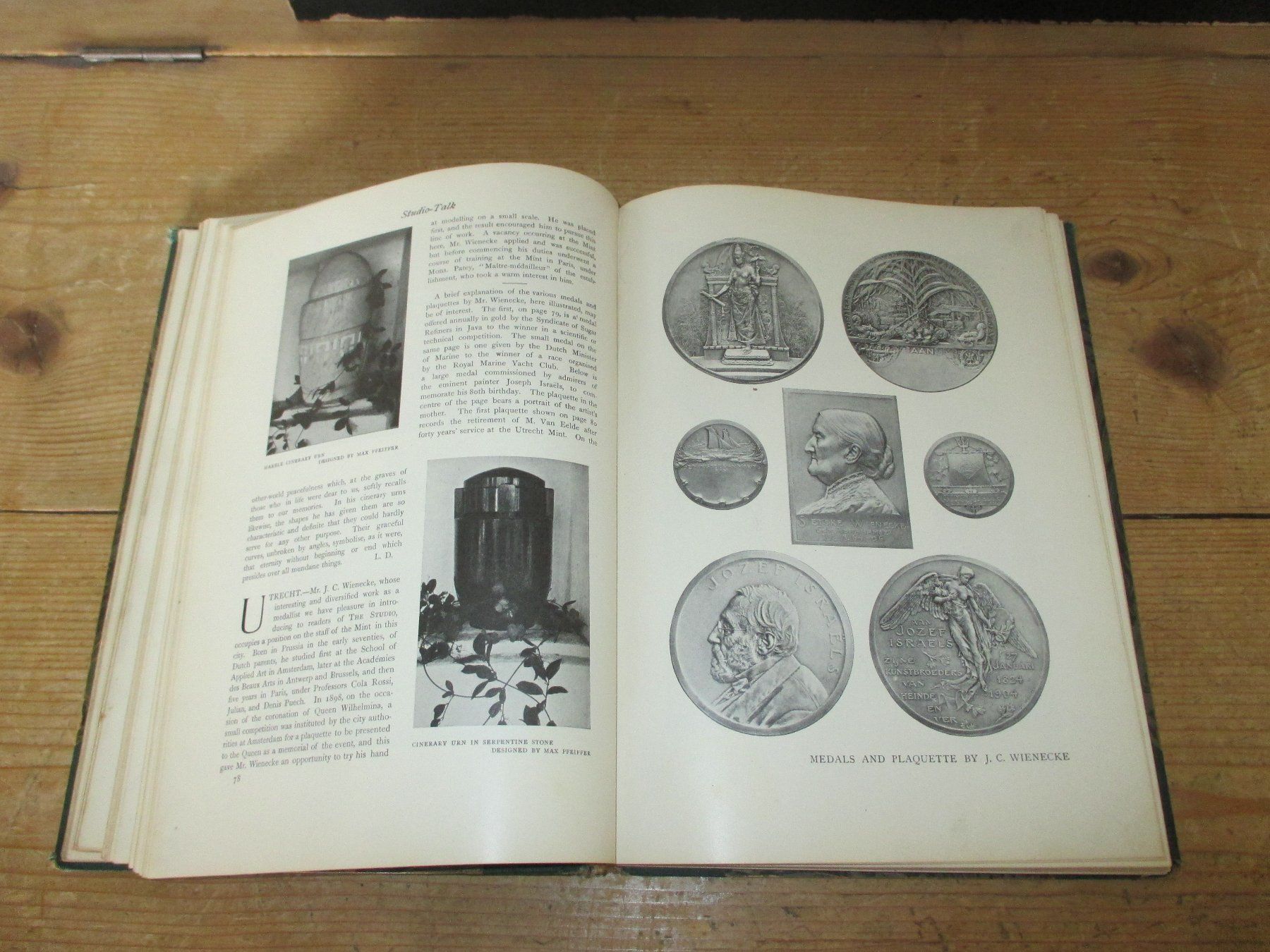 Bücher: Antikes Kunstbuch aus England, 1908 – Defekt aus Flims - Dorf von Stagediver 6