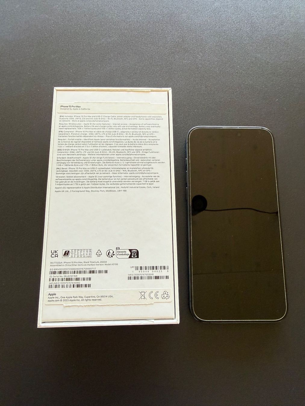 Apple Handys / Smartphones: Apple iPhone 15 Pro Max 256GB Black Titanium – Gebraucht aus Mörschwil von gantemar 7