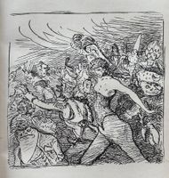 Alfred Kubin (1877-1959), Orig. Buch-Illustration, um 1910