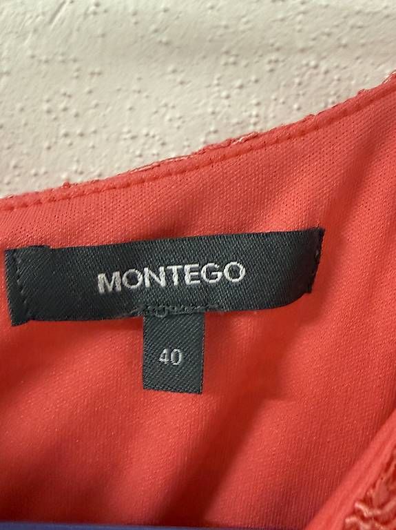 Vestiti: Coralfarbenes Spitzenkleid, Gr 40 – Usato da Zürich venduto da mel_v8qp 1