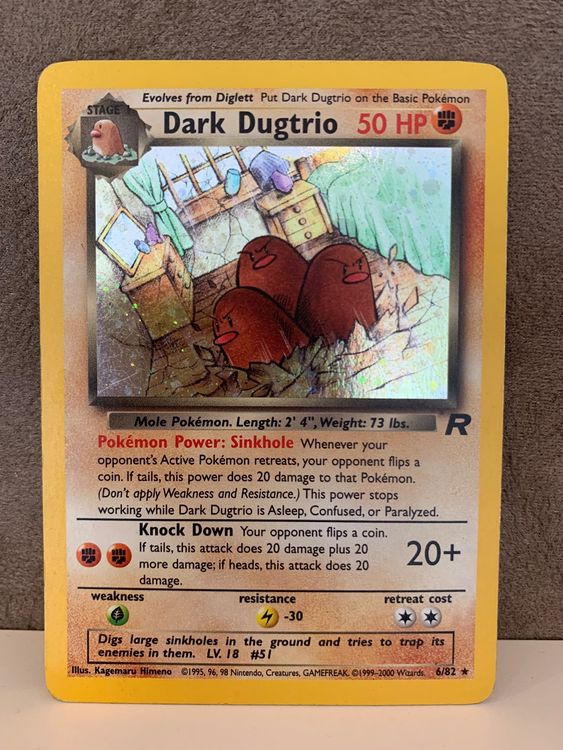 Dark Dugtrio (6/82) [Team Rocket 1st Edition] main image 0