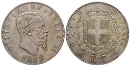 Italien, 5 Lire 1873 Milano