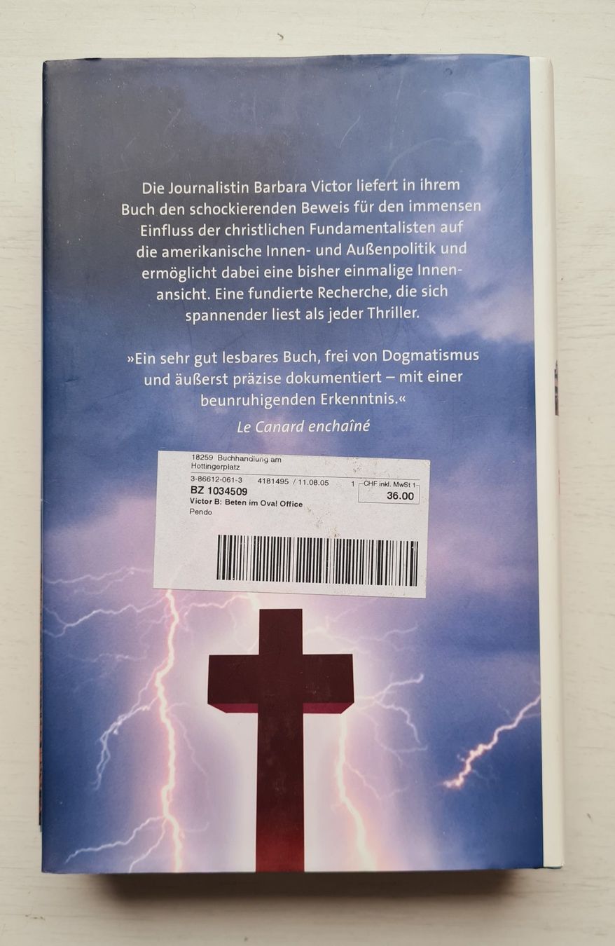 Bücher: Beten im Oval Office    Barbara Victor – Gebraucht aus Niederweningen von Obson 4