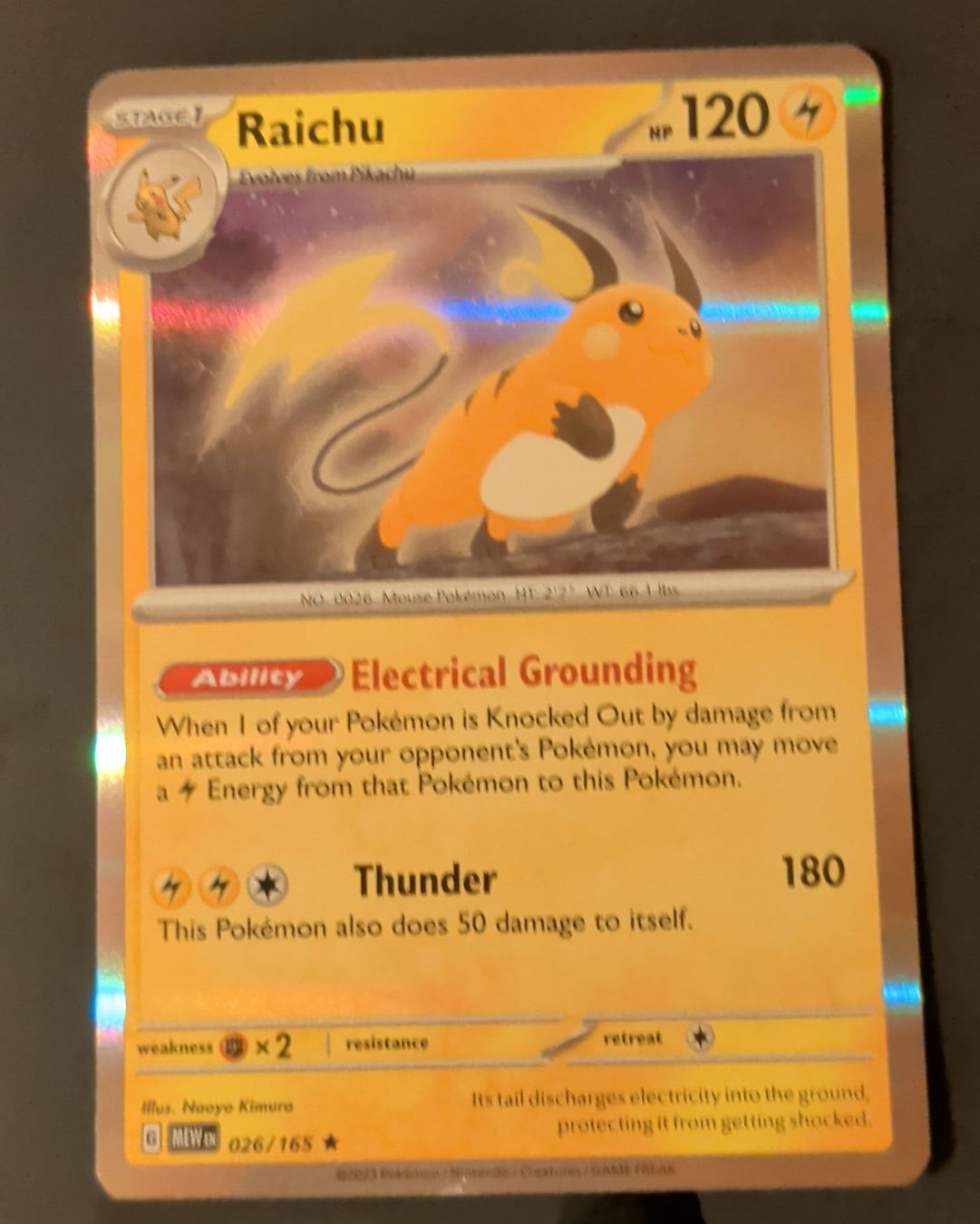 Pokémon Sammelbilder & Trading cards: Pokémon Raichu 026/165 Holo – Neu (gemäss Beschreibung) aus Illnau von xynactara