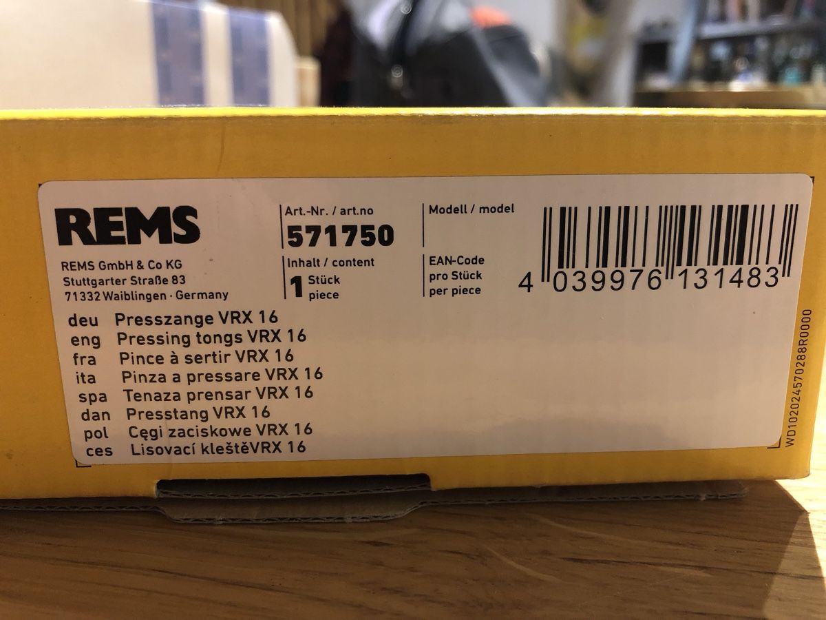 Rems Tutti gli attrezzi: REMS - VRX 16 – Nuovo (secondo la descrizione) da Montricher venduto da Sworghian 6