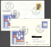 Tag der Briefmarke 1965 Bulle, Brief und Karte