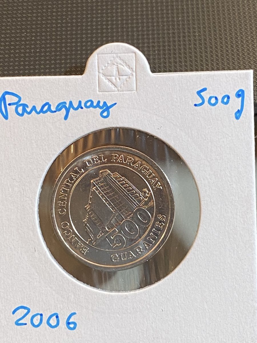 Tutti le monete: Paraguay - 500 Guaranies - 2006 – Usato da Payerne venduto da Mike1682