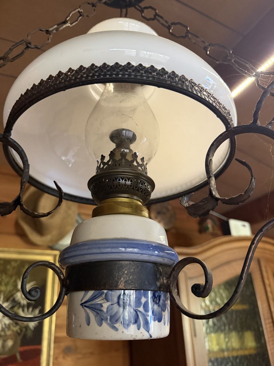 Lampade: Antike Lampe Petrollampe Öllampe – Usato da Itingen venduto da Granini_93 1