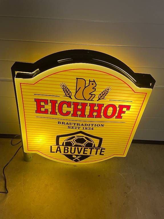 Lampade: Eichhof Bier Leuchtreklame – Usato da Ettingen venduto da Donald4107
