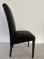 Esszimmerstuhl Leder schwarz 6er Set