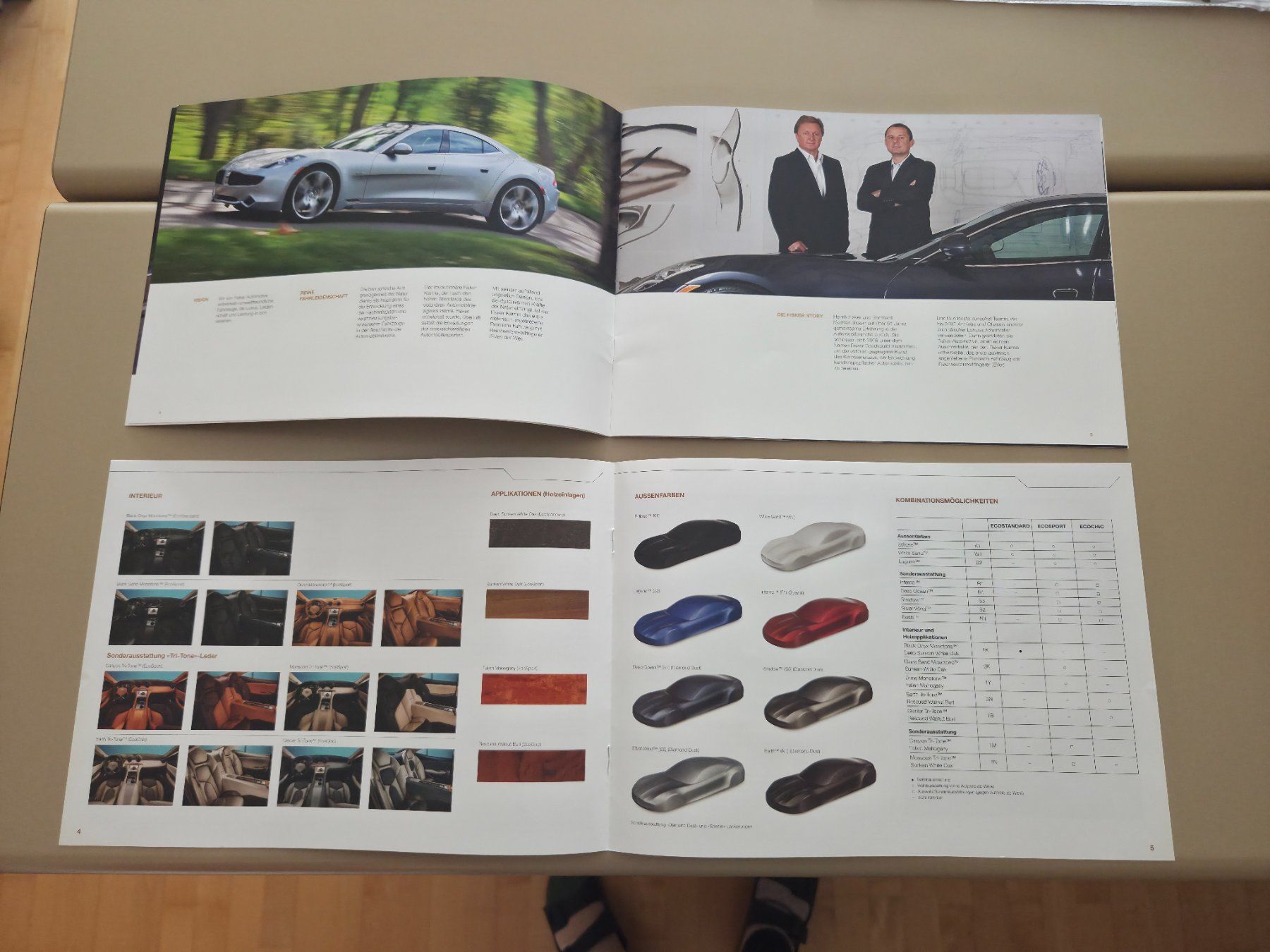 Documenti: FISKER KARMA - Prospekt und Preisliste - 2011 – Usato da Wilen b. Wollerau venduto da 4banger 2