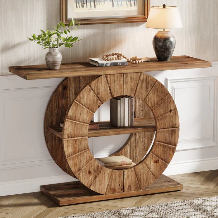 Tavoli: Konsolentisch 105cm Runddesign 3 Ebenen – Nuovo e nell'imballaggio originale da Gretzenbach venduto da Genfi-Shop