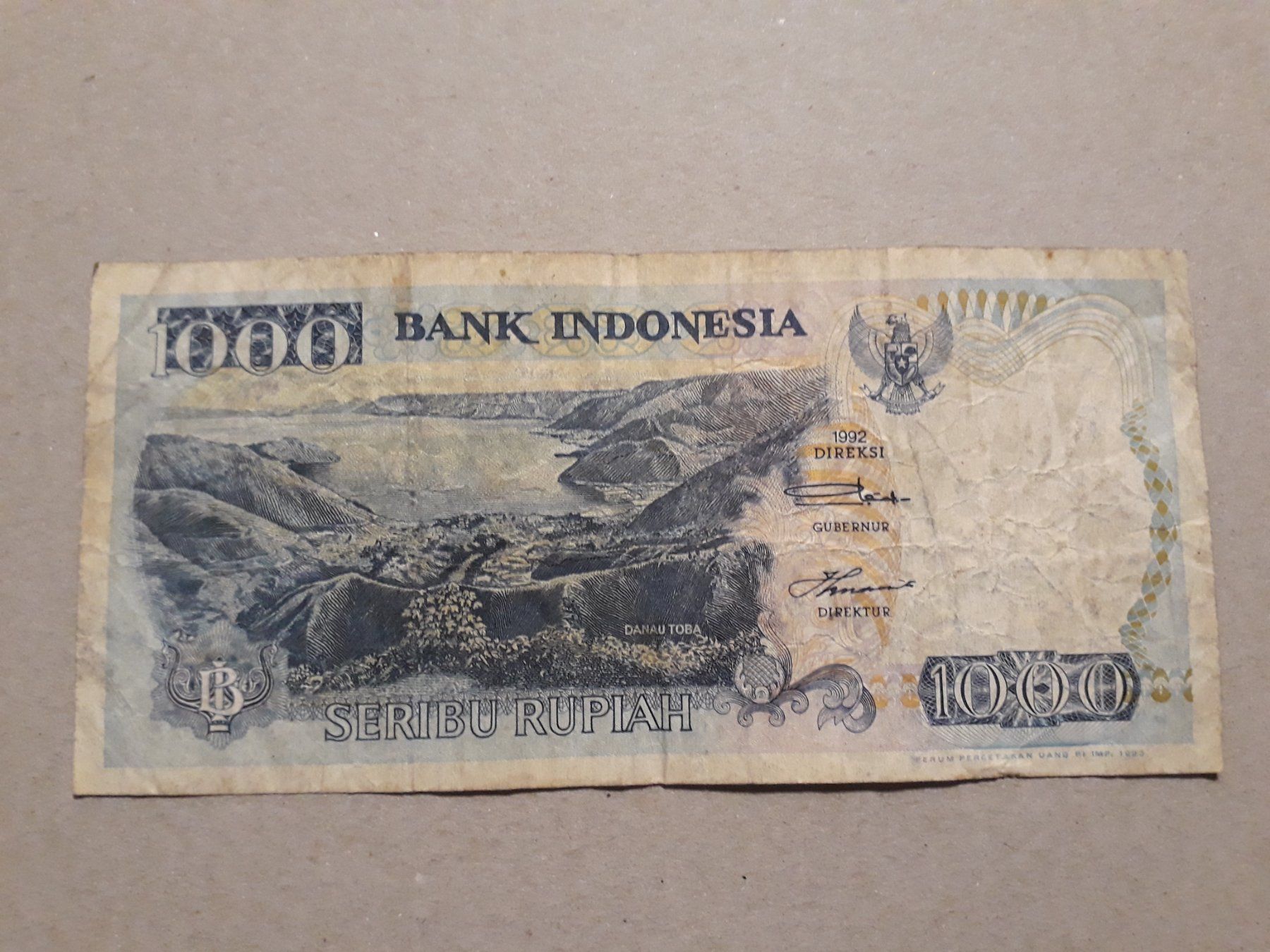 Banconote: INDONESIEN - 2x 1000 Rupiah 1992 s-ss – Usato da Wichtrach venduto da LuckyLuke69 3
