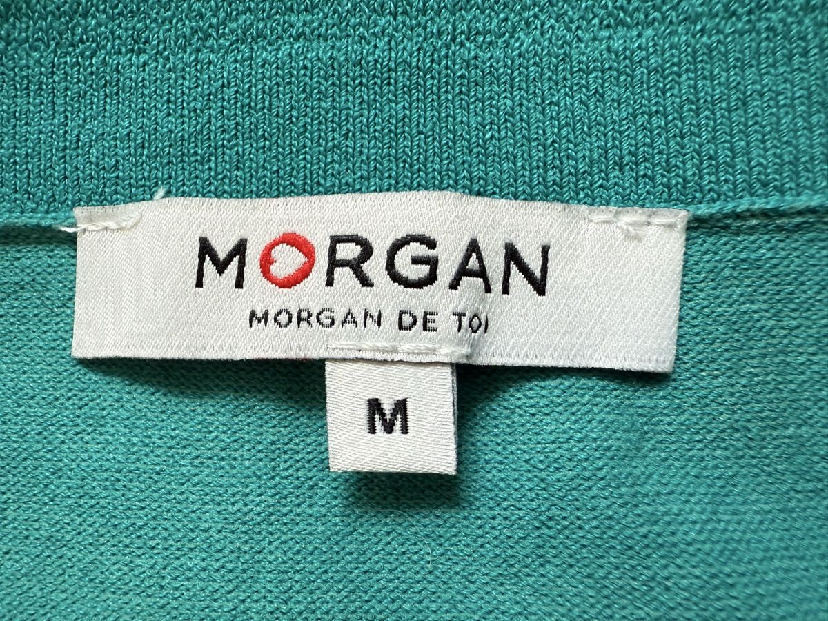 Morgan Tops: Top maille Stretch turquoise Morgan, t.38/M – Gebraucht aus Tavannes von Thriftshop 2