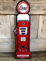 Esso tanksäule benzin tankstelle