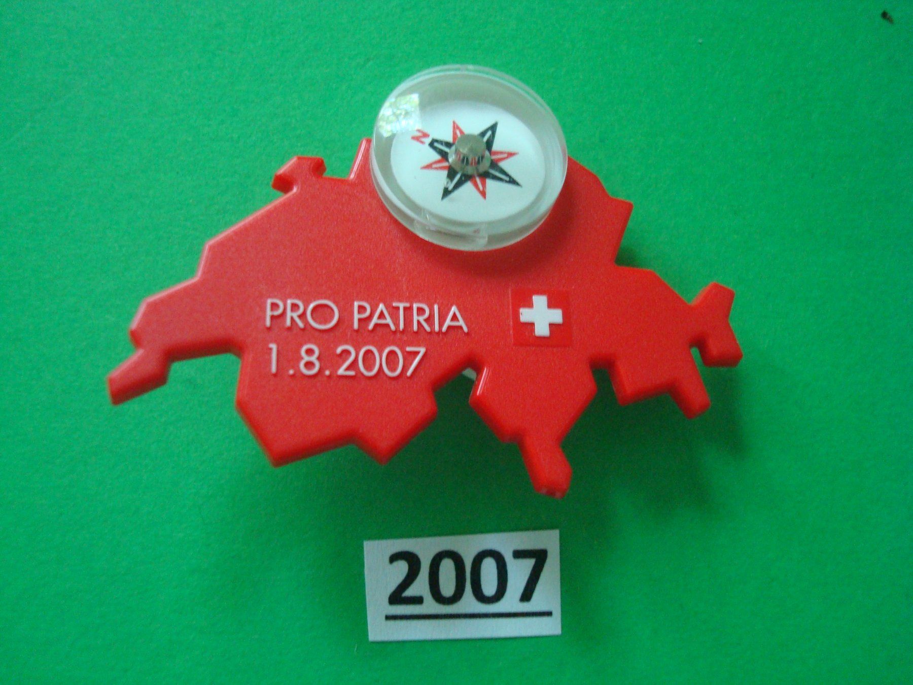 Placchette & Badge: Abzeichen 1. August 2007 – Usato da Riehen venduto da Baerewaegli