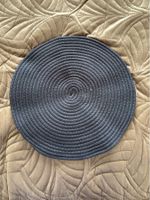 Rundes Tischset, Untersetzer blau
