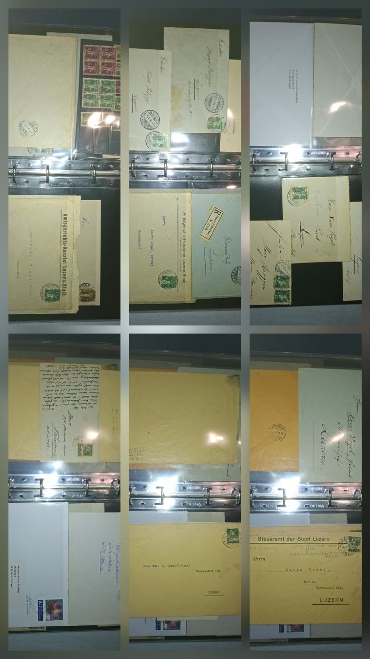 Tous les timbres: Heimatsammlung Luzern auf 40 Doppelseiten – D'occasion à Balgach par SIMEON27