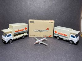 Swissair Convair CV 440 Metropolitan - Schabak 1:600 + 2 LKW