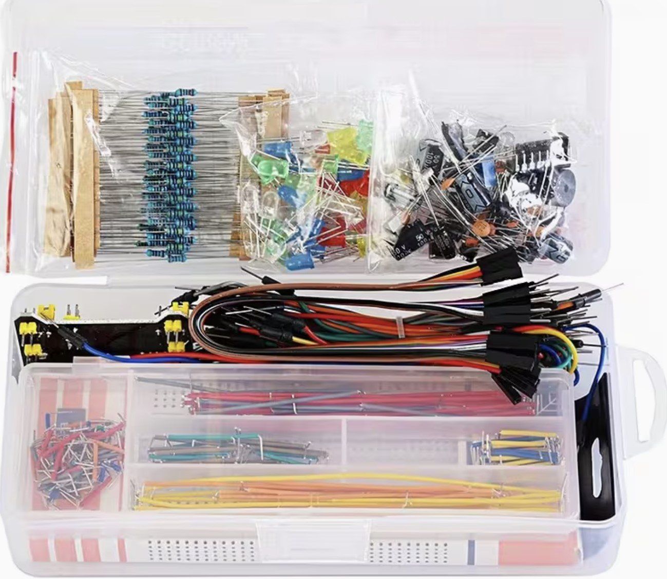 Componenti elettronici: Electronic Component Starter Kit Wire Breadboard LED Buzzers – Nuovo e nell'imballaggio originale da Horw venduto da Arta20000 3