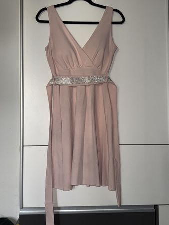 Damenkleid rosa mit Gürtel Gr. M/L