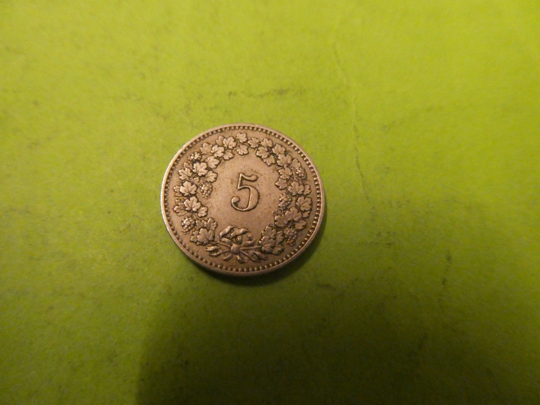 Toutes les monnaies: Schweiz 1884, 5 Rappen – D'occasion à Hinterforst par Rohusri 1