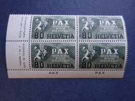 1945 Z-Nr. 269 PAX 4er Block postfrisch**