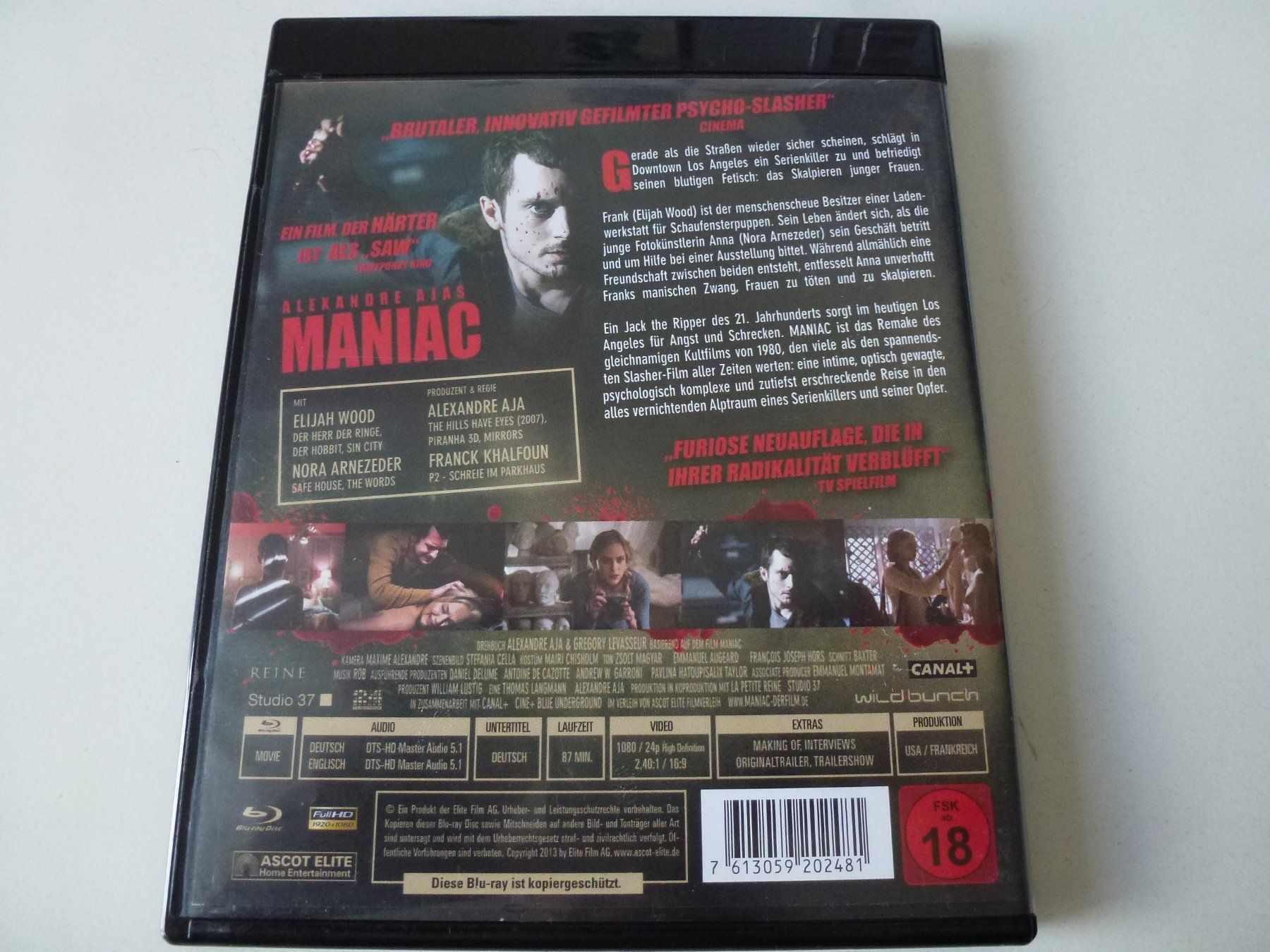 Tutti i DVDs: Maniac (2012) Blu-Ray – Nuovo (secondo la descrizione) da Bern venduto da Frebo 1