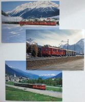3 Postkarten RhB Rhätische Bahn Triebwagen ABe 4/4 501