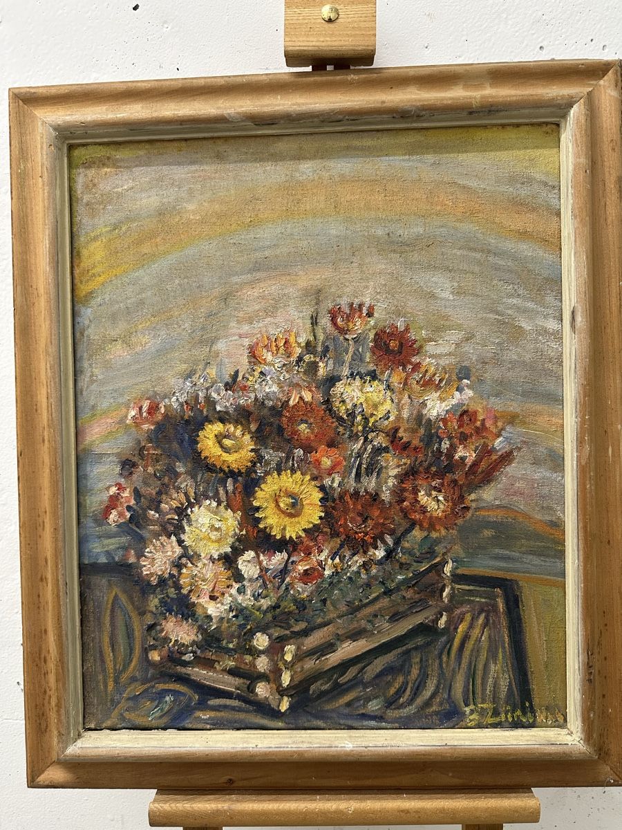 Dipinti: Bertha Züricher Gemälde Blumen Stillleben – Usato da Ebikon venduto da Gaenggeliwaar