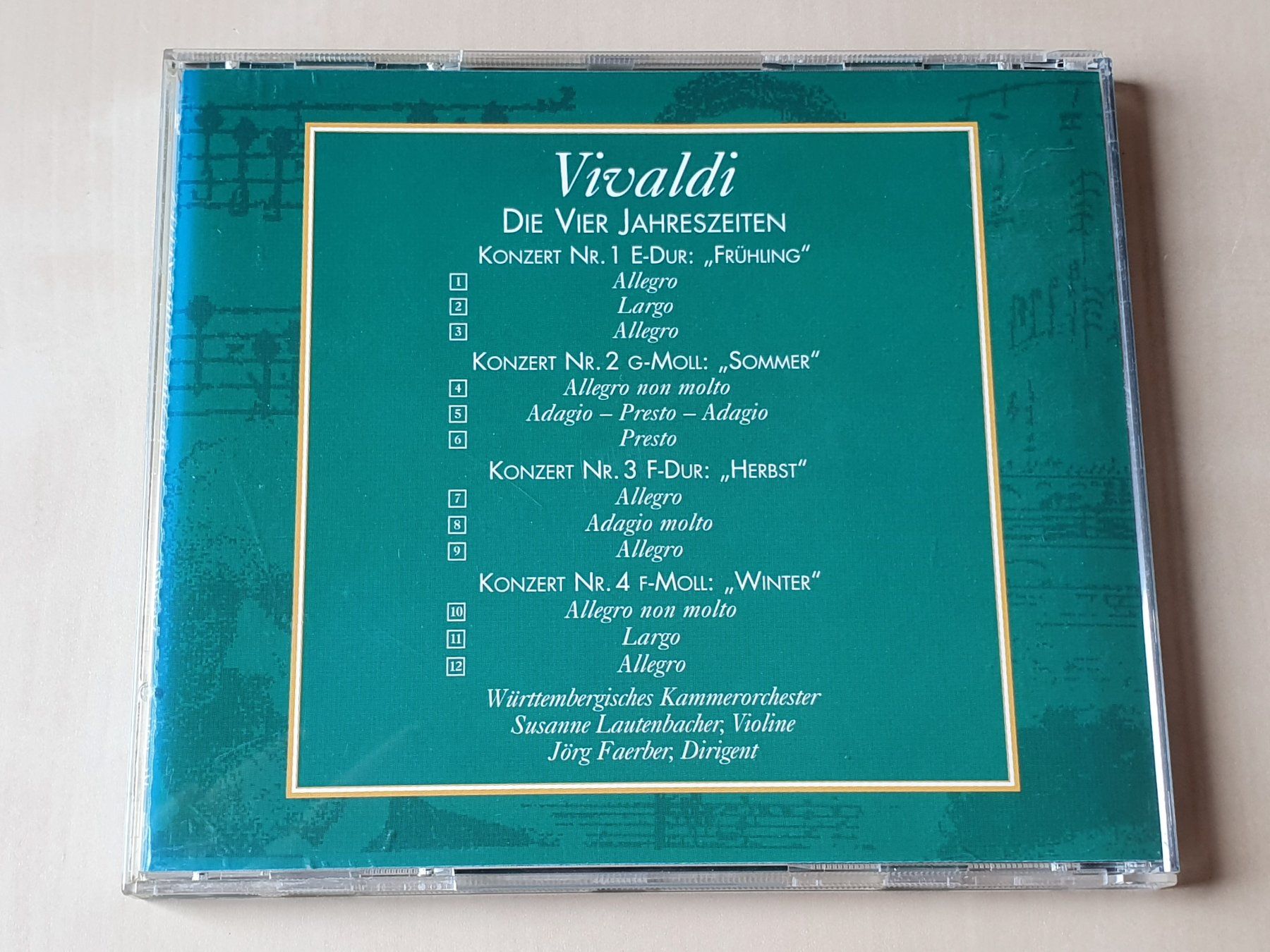 CD: Vivaldi die 4 Jahreszeiten – Usato da Stansstad venduto da collectorsshop 1