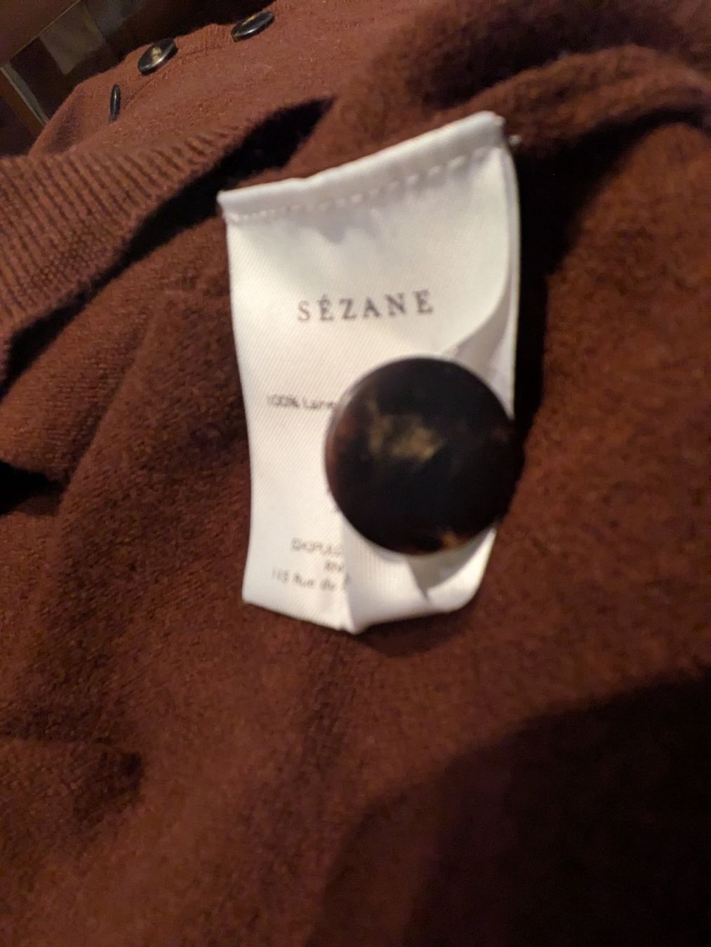 Sezane Maglioni & Felpe: Pull Sezane Gerry Chocolat (neuf) – Nuovo (secondo la descrizione) da Grueningen venduto da t.campanella 4