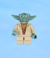 LEGO Minifigur Yoda - Clone Wars, Light Bluish Gray Hair